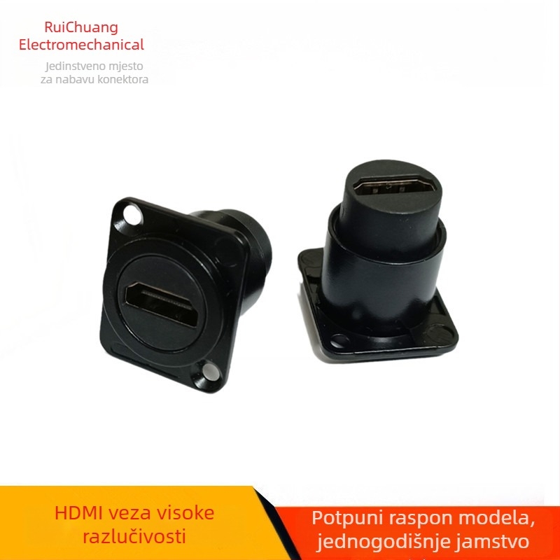 HDMI konektor, panelni spoj, utičnica za ugradnju kroz otvor, spoj vodič-vodič, visoka rezolucija
