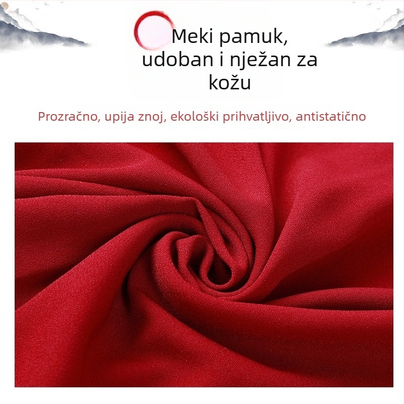 Little and Hill Tai Chi trenirka za odrasle, unisex, crvena, vrhunska kvaliteta za natjecanja i nastupe, proljeće–jesen