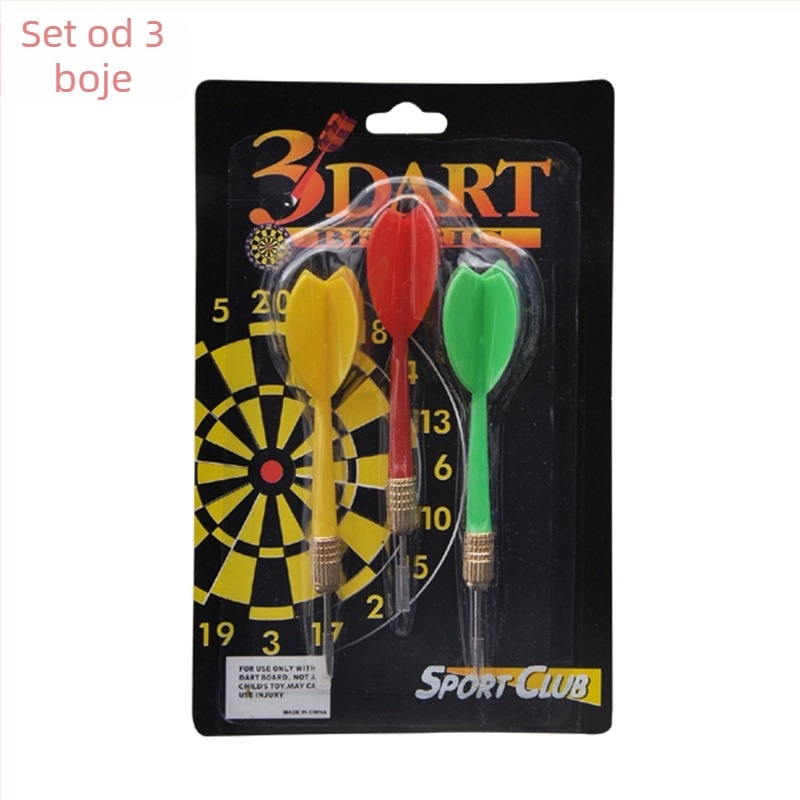 Šareni plastični vrhovi za darts s bakrenim premazom – dodatak za dart terč