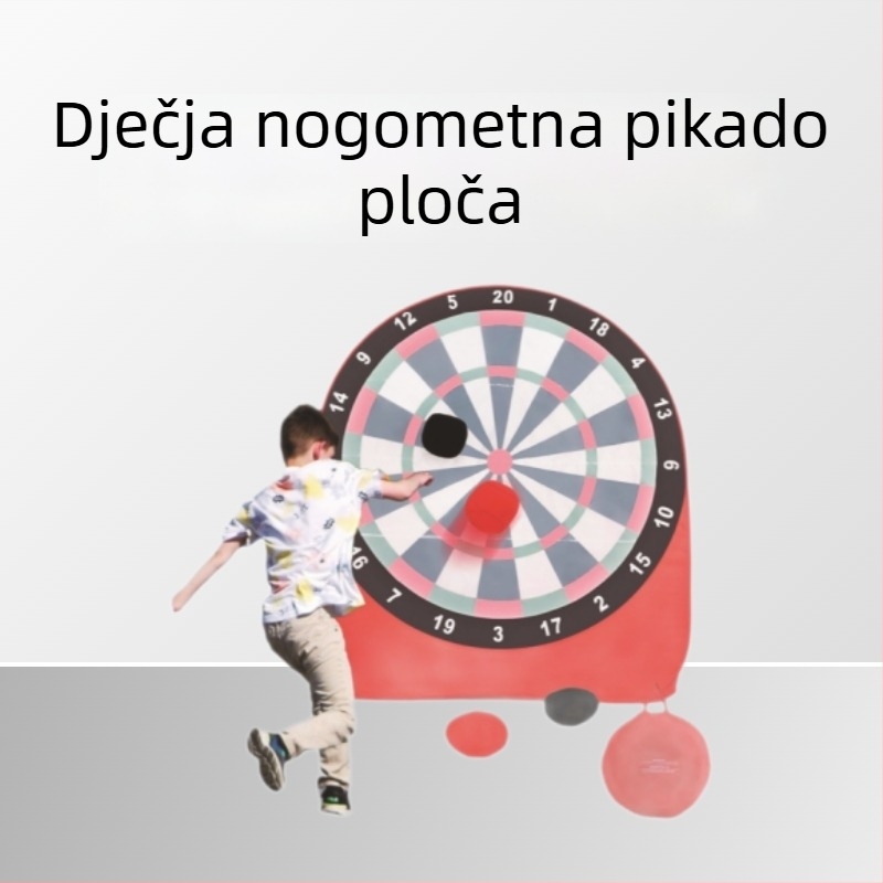 Dječja nogometna darts ploča sa stalkom, ciljni vlaknasti štapići, ljepljiva igra bacanja