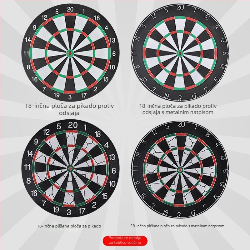 Prilagođena 18-inčna papirnata ploča za darts, za unutarnju i vanjsku uporabu