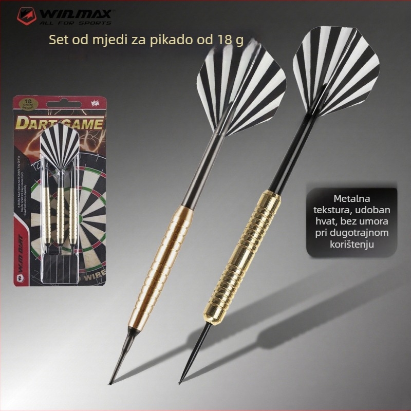 Set darts od mesinga 18 g i 20 g, s mekanim i tvrdim vrhovima, za unutarnju upotrebu, trening i natjecanja