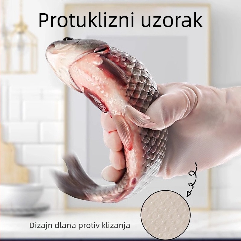 Nitril rukavice za pranje posuđa, izdržljive, s flis oblogom, debeli, vodootporne, za kućnu kuhinju