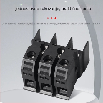 3‑pozicijski terminalni blok za fotonaponski inverter K3P, 60 A, tip ogradni, čisti bakar
