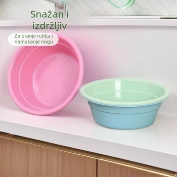 Plastična posuda s prilagodljivim printom, velika kapaciteta, za kućnu upotrebu i domove studenata, za pranje lica, stopala i povrća
