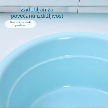 Plastična posuda s prilagodljivim printom, velika kapaciteta, za kućnu upotrebu i domove studenata, za pranje lica, stopala i povrća