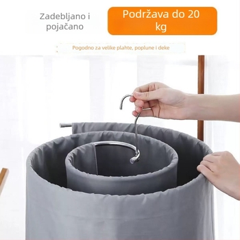 Kružni rotirajući stalak za sušenje rublja na balkon – kućna upotreba, višenamjenski stalak za posteljinu i navlake za pokrivač
