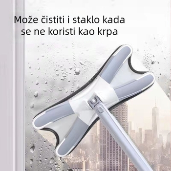 Mikrovlaknasti mop u obliku leptira za suho i mokro čišćenje; jednostavan za korištenje bez dodirivanja rukama; idealan za kuću i studentski dom.