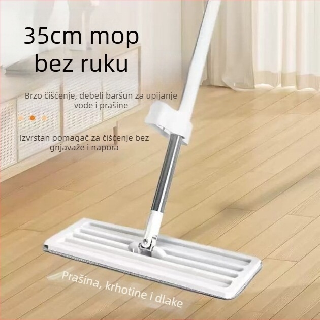 Ploški mop dvostruke namjene za suho i mokro čišćenje uz set kante