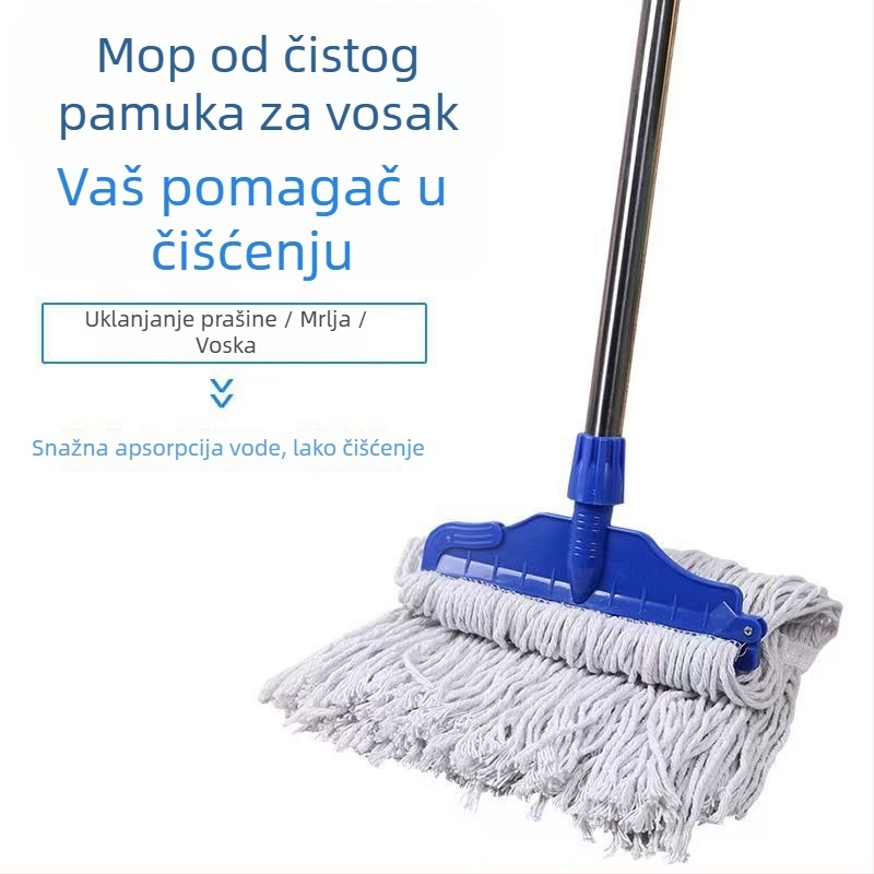 28 cm veliki mop od pamukog vlakna, staromodnog tipa za pod