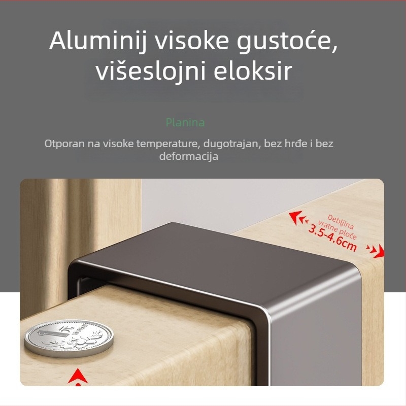 Vješak za vrata bez bušenja, stalak za odjeću iznad vrata, ulazni organizator za pohranu, viseća polica za kupaonicu