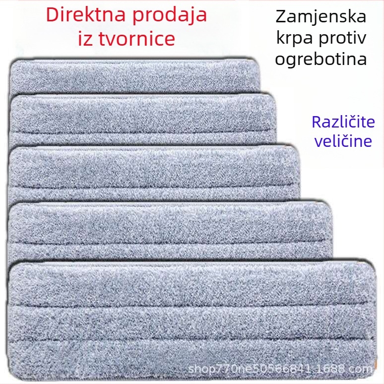 Zamjenska krpa za plosni mop, ljepilni tip, periva, debeli krpa za kućnu upotrebu