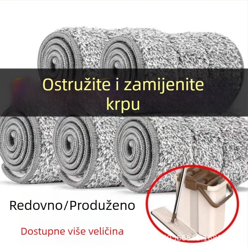 Zamjenska krpa za plosni mop, ljepilni tip, periva, debeli krpa za kućnu upotrebu