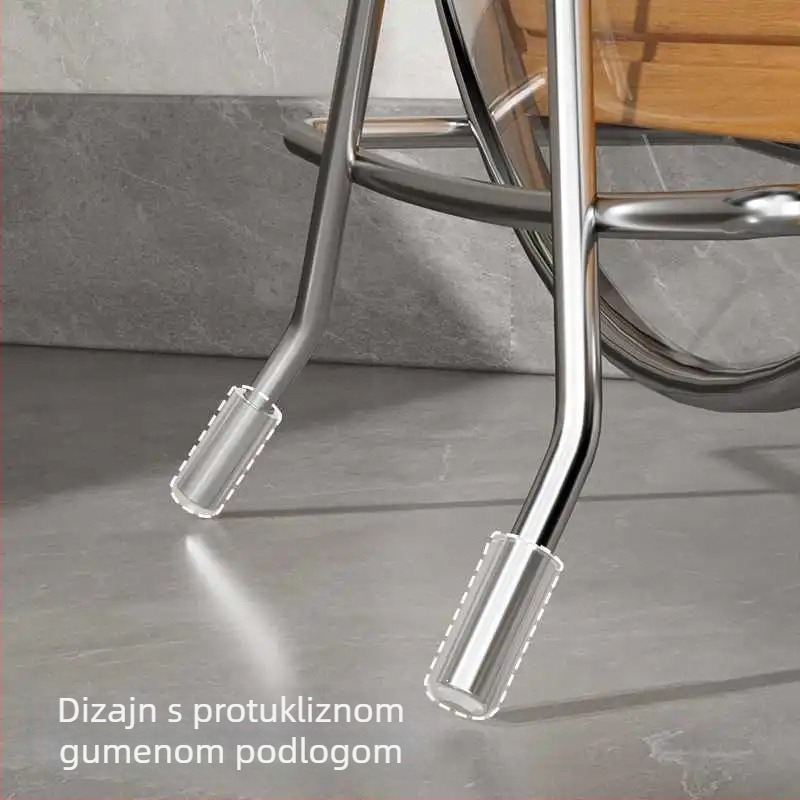Držač dasaka za rezanje od nehrđajućeg čelika, ekstra debeli kućni kuhinjski organizator za daske i poklopce lonaca