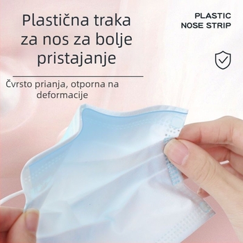 Haishi hainuo dječja medicinska kirurška maska, jednokratna, plava, pojedinačno pakirana, model A109