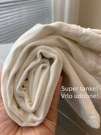 Bijele ženske hlače od džinsa visokog struka, ravnog kroja, udobne i svestrane od Tencela
