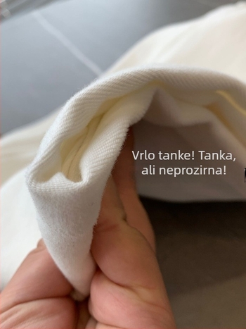 Bijele ženske hlače od džinsa visokog struka, ravnog kroja, udobne i svestrane od Tencela
