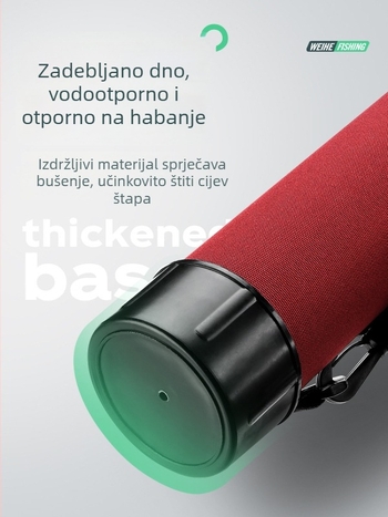 Weihe Sports Crvena torba za štapove za pecanje, Tip A, 46 cm, 403 g, Prijenosni skladišni ruksak za opremu za pecanje