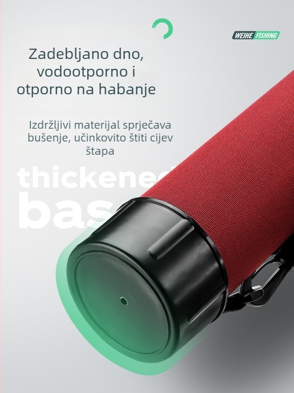 Weihe Sports Crvena torba za štapove za pecanje, Tip A, 46 cm, 403 g, Prijenosni skladišni ruksak za opremu za pecanje
