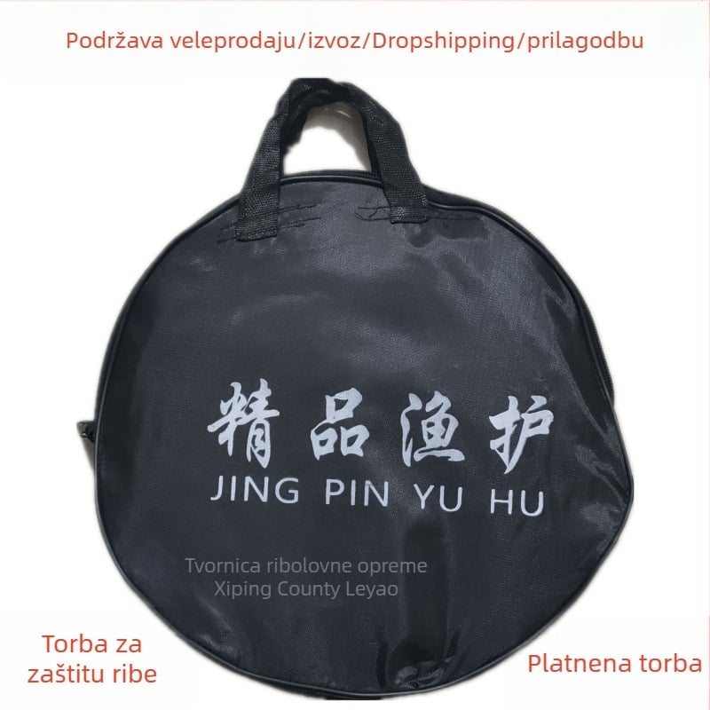 Torba za riječnu ribolov, platnena, kružnog dizajna, otporna na habanje za opremu za ribolov