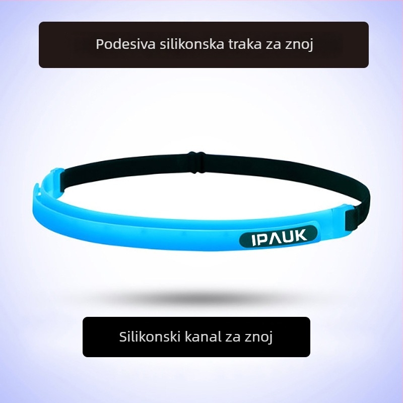 Silikonska sportska traka za glavu za trčanje i vožnju biciklom, unisex, s prilagođenim logotipom