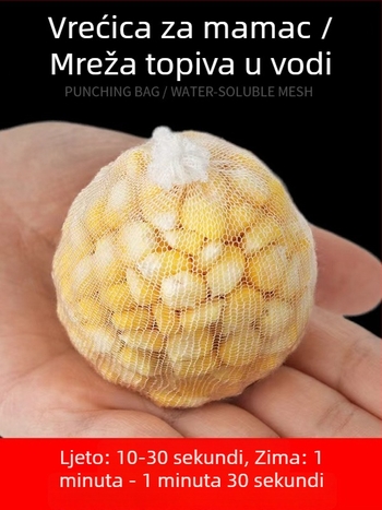 PVA vodotopiva vrećica za mamce s sporo otapajućom mrežom za duga bacanja
