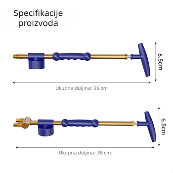 Vrtni raspršivač s kovnim mlaznicama, jednoglava ili dvostruka glava, recipročni potisno-vučni raspršivač