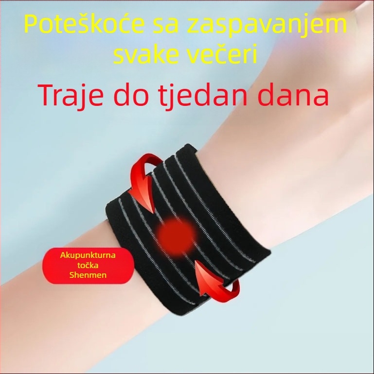 Narukvica za zglob s akupunkturnim bodom, univerzalna, za nesanicu i česte snove, upija znoj, zdravstvena njega zgloba