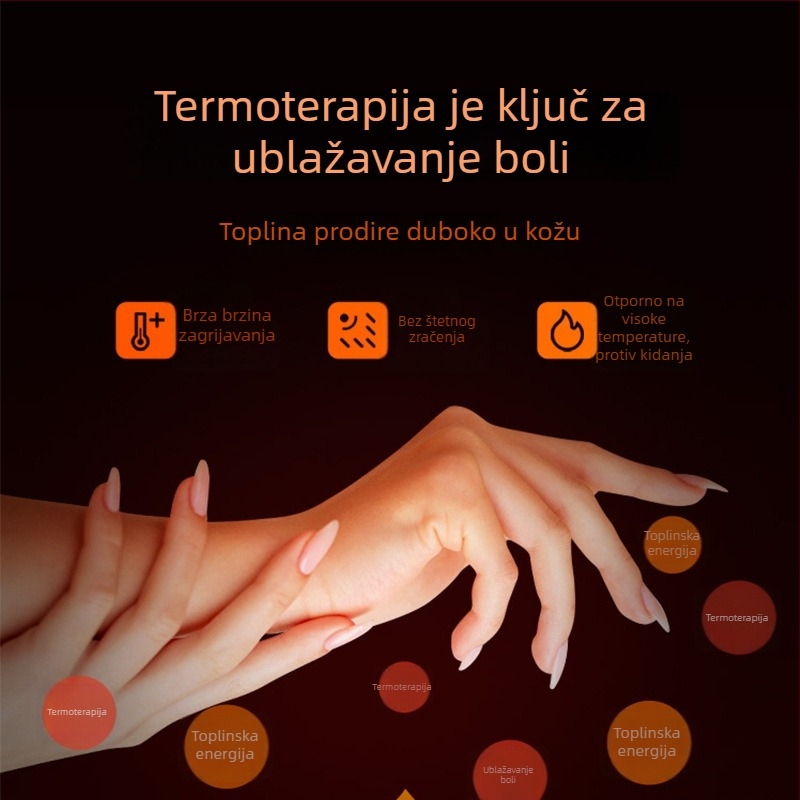 Električni grijaći kaiš za zglob s USB punjenjem, fizioterapija i masaža za zdravlje