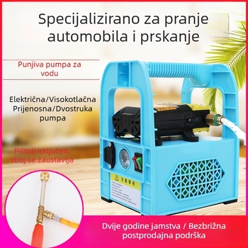 Prijenosni električni prskalice za poljoprivredu s visokim tlakom i membranskom pumpom – prskanje, maglica, pranje automobila i pumpanje vode