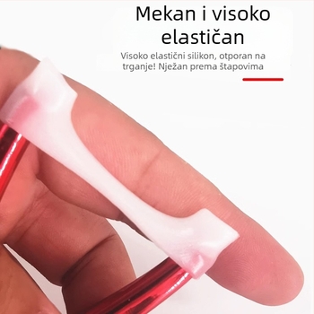 Luminiscentni silikon kapica držača štapa za ribolov, rogasti oblik prednja vilica Y oblika, pribor za ribolov