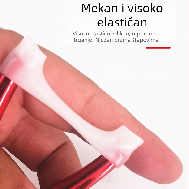 Luminiscentni silikon kapica držača štapa za ribolov, rogasti oblik prednja vilica Y oblika, pribor za ribolov