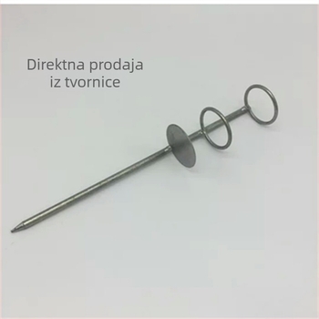 Držač za morsku štap s jednim umetkom i dvostrukim prstenima