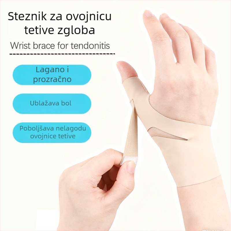 Ultra-tanku potporu za palac i zglob s zaštitom tetive, zaštitna rukavica za palac i zglob, za korištenje s računalnim mišem