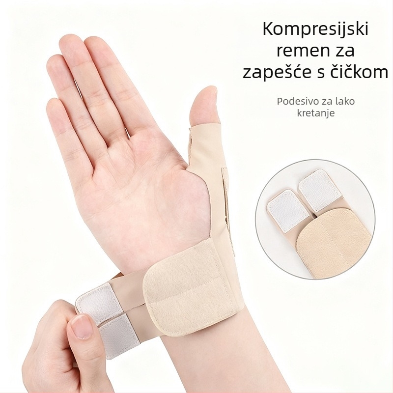 Ultra-tanku potporu za palac i zglob s zaštitom tetive, zaštitna rukavica za palac i zglob, za korištenje s računalnim mišem