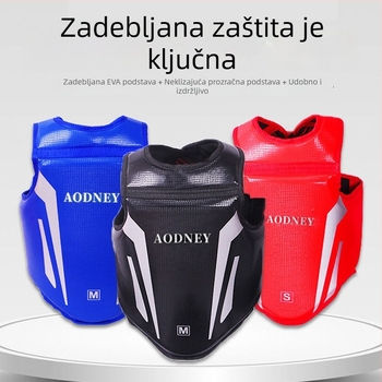 Set zaštitne opreme za Sanda i borilačke treninge: zaštitnici za zapešće i lakte, zaštita za glavu, zaštitnici za noge i prsni koš, prijenosni štitnik za prsa za trening