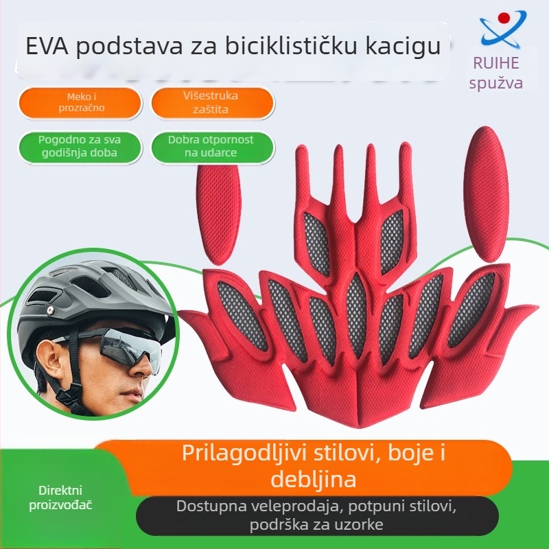 Unutarnja podstava kacige od EVA pjene za kacige za bicikliste i motocikliste