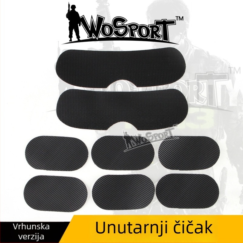 Wosport Taktički dodaci za kacigu s visokokvalitetnim unutarnjim Velcro