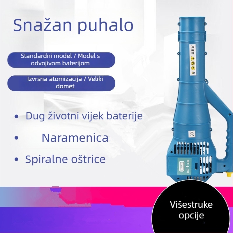 Baixin poljoprivredni električni prskalica s zračnim kanalom i sustavom magle