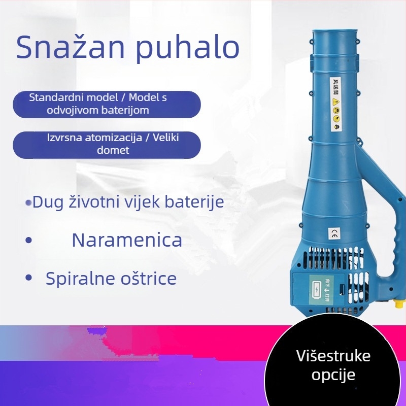 Baixin poljoprivredni električni prskalica s zračnim kanalom i sustavom magle