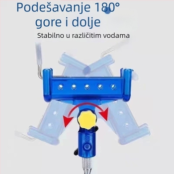 Ojačani držač štapova za ribolov, morska postolja s automatskim zaključavanjem, dvostruka namjena, ugradna u tlo, multifunkcionalno