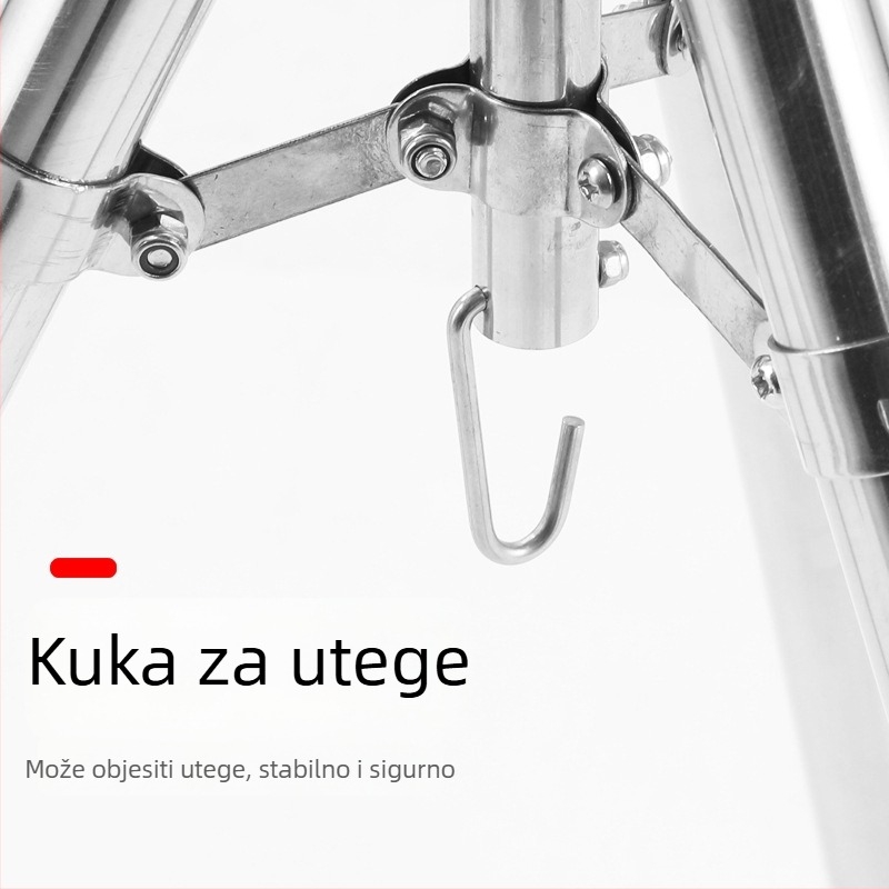 Nerđajući čelik morska štapa držač, teleskopijski trojnožni stalak