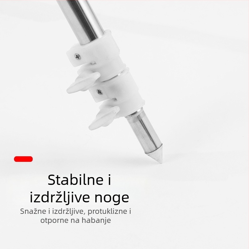 Nerđajući čelik morska štapa držač, teleskopijski trojnožni stalak