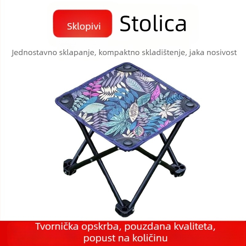 Vanjski sklopivi ribarski stolac, prijenosni ležerni stolac i stolica za skicu