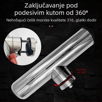 Držač štapa za ribolov od nehrđajućeg čelika 316