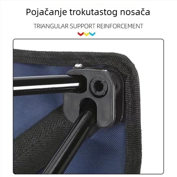 Vanjska prijenosna sklopiva stolica, lagana stolica za dom, sklopivi stol za ribolov s prostorom za pohranu