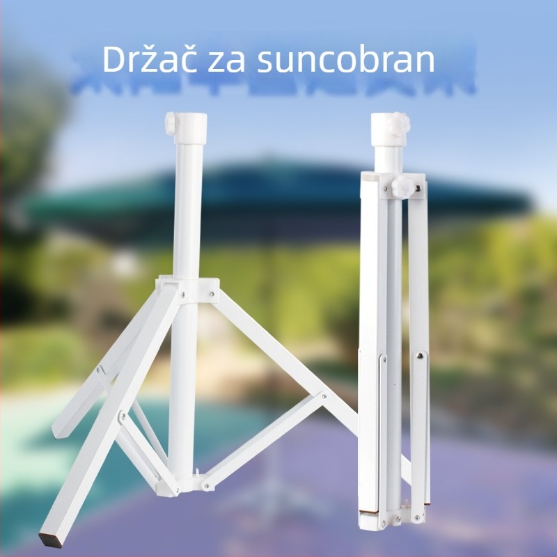 Vanjski kišobran za ribolov, prijenosni i sklopivi, 25 mm trokutna osnova, trokutni reklamni stalak za štandove noćnih tržnica, učvršćivanje plažnog kišobrana
