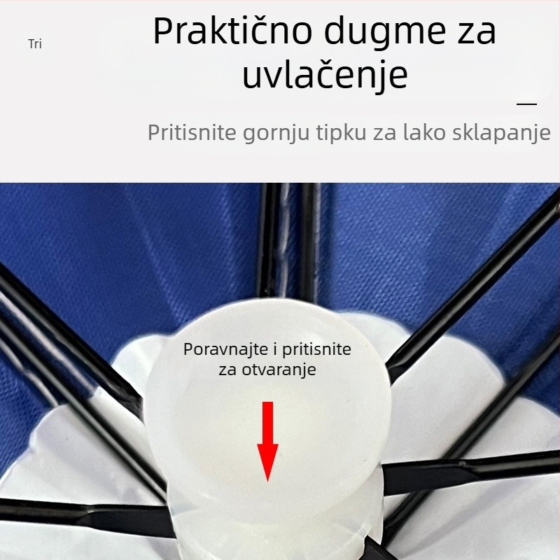 Kapa-umbrela za ribolov – dvostruka upotreba protiv sunca i kiše, kapa s ugrađenom kišnom zaštitom, jednodijelna konstrukcija s preklopnom zaštitom od kiše
