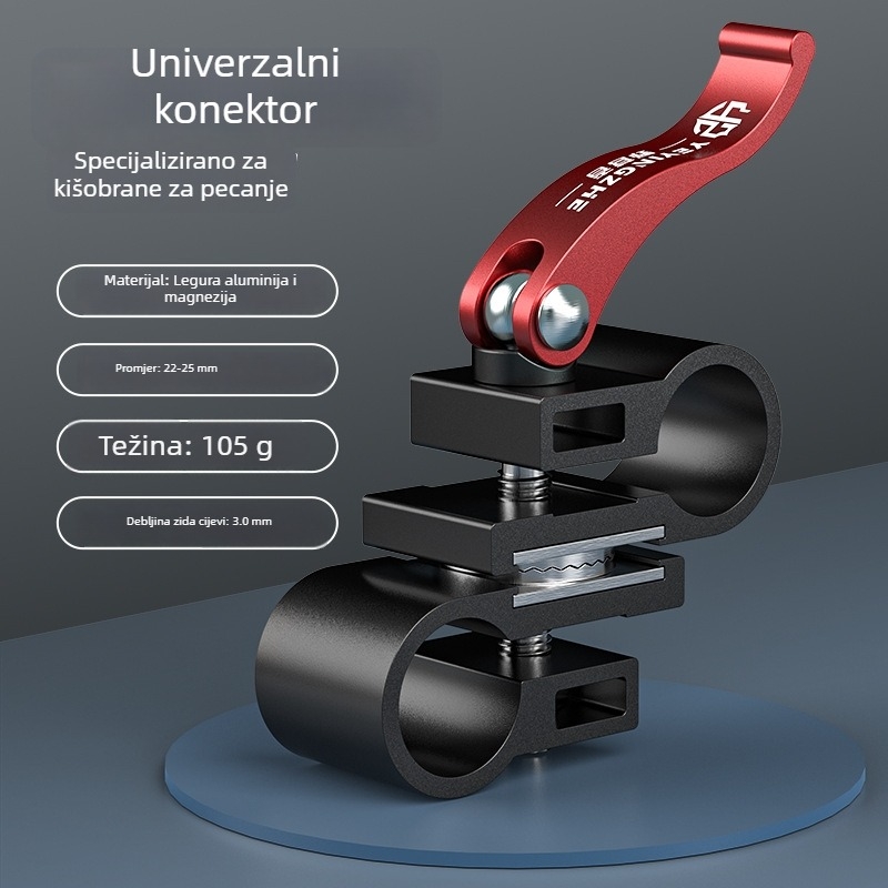 Univerzalni konektor za ribarski kišobran za kampiranje – brzi pretvarač i okretni držač kišobrana