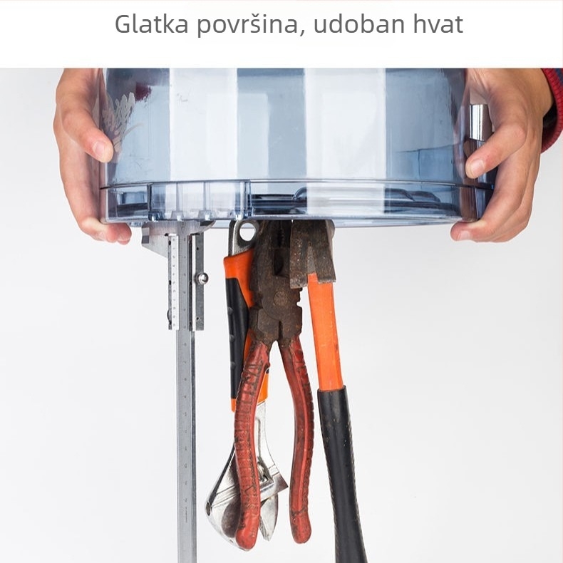 Potpuno magnetska posuda za mamac i kutija za ribolov, tri u jednom, kompaktna mini verzija s posudom za mamac u obliku diska